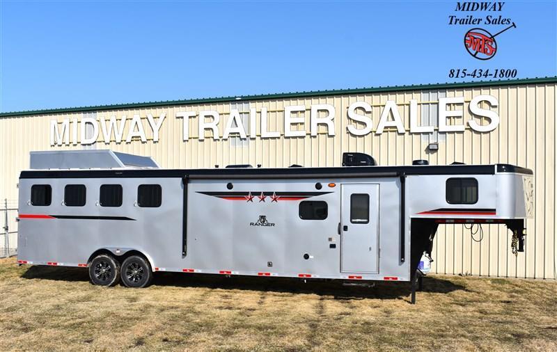 2022 Bison Trailers Ranger 8413G.S w/13'SW Living Quarters Horse