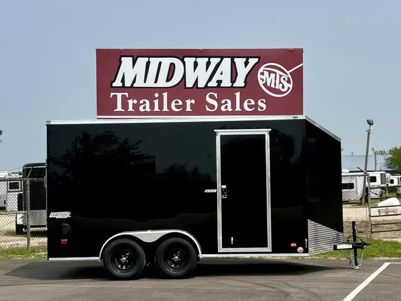 2025 Bravo Trailers Scout 7 X 14' Enclosed Trailer w/ Rear Ramp TA BP Cargo / Enclosed Trailer