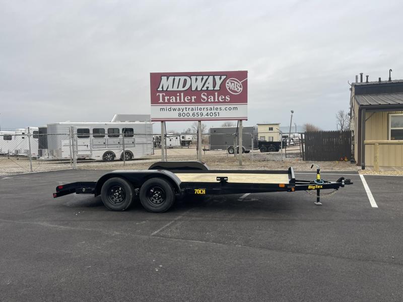 2025 Big Tex Trailers 83 x 16' (14 +2') Tandem Axle Car Hauler- 70CH Car Hauler