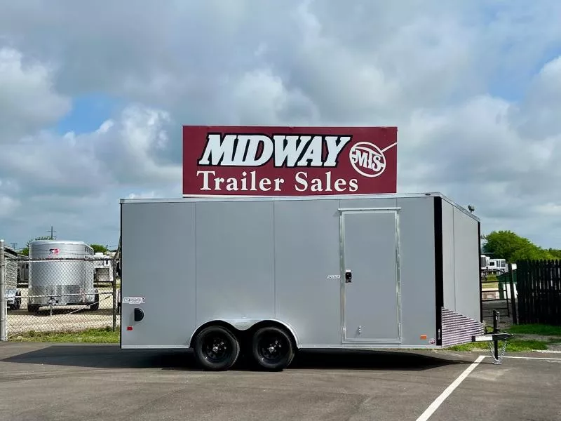 2025 Bravo Trailers Scout 7 X 16' Enclosed Trailer w/ Rear Ramp TA BP Cargo / Enclosed Trailer