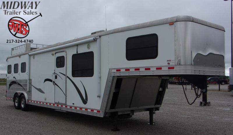 2008 Kiefer Built 8143 Genesis 3H w/ 14' SW LQ Horse Trailer 2008 Kiefer Built 8143 Genesis 3H w/ 14' SW LQ Horse Trailer