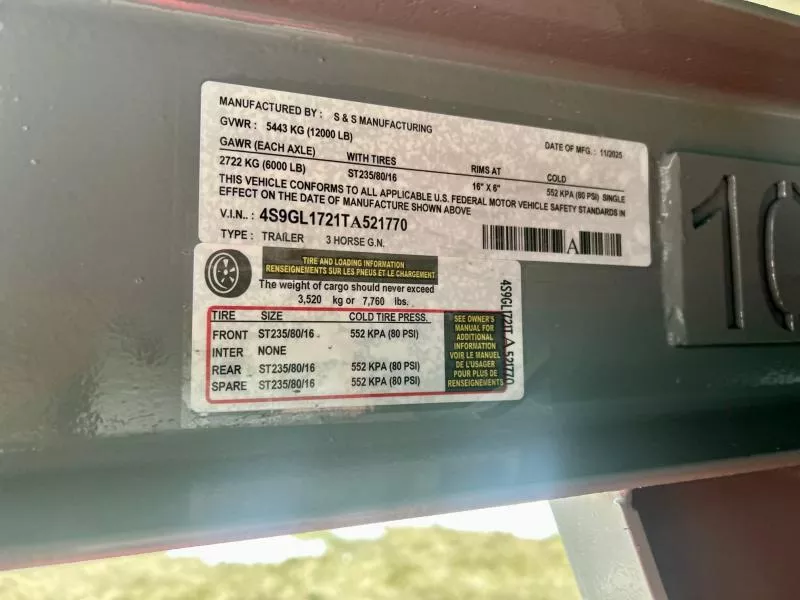 new Stock / Stock Combo Trailers S&S Manufacturing  for sale, in Ottawa, IL Thumbnail 12