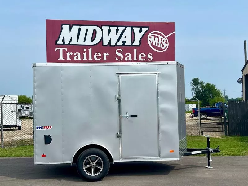 2025 Bravo Trailers Hero 6' X 10' Enclosed Trailer w/ Rear Ramp Cargo / Enclosed Trailer