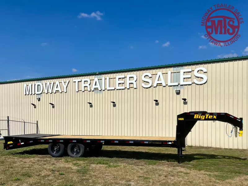 2026 Big Tex Trailers 102" x 25 (20'+5') Single Wheel Tandem Axle -14GN Deckover Trailer