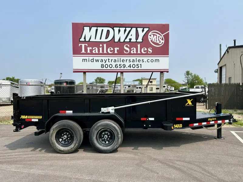 2026 Big Tex Trailers 83" X14' Heavy Duty Low Profile Dump Trailer-14XD Dump Trailer