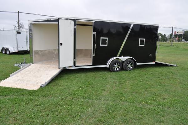 2020 Haul-it 7.5' x 23' All Aluminum Snowmobile Trailer For Sale 2020 Haul-it 7.5' x 23' All Aluminum Snowmobile Trailer For Sale