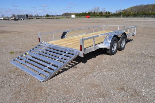 2022 Haul-it 7 x 16 Tandem Axle All Aluminum Utility Trailer For Sale 2022 Haul-it 7 x 16 Tandem Axle All Aluminum Utility Trailer For Sale