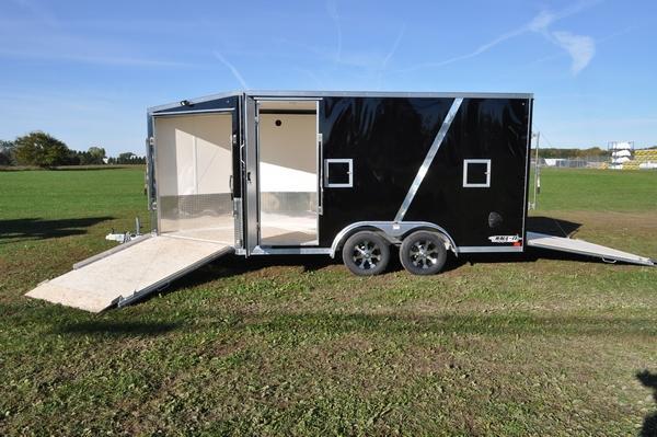 2020 Haul-it All Aluminum 7.5 x 19 Enclosed 7FT Tall Snowmobile Trailer For Sale 2020 Haul-it All Aluminum 7.5 x 19 Enclosed 7FT Tall Snowmobile Trailer For Sale