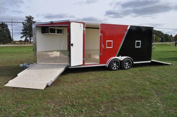 2020 Haul-it 7.5 x 23 All Aluminum 7 FT Tall Snowmobile Trailer For Sale 2020 Haul-it 7.5 x 23 All Aluminum 7 FT Tall Snowmobile Trailer For Sale