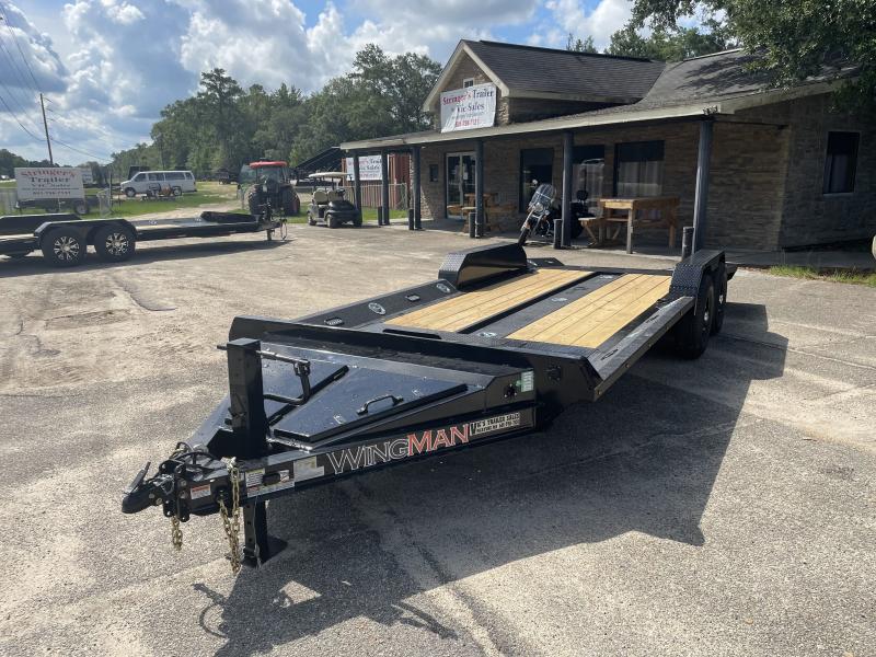 2023 RawMaxx 83x20 Black Ramps Tandem Axle Wingman Equipment Trailer 4cHteS