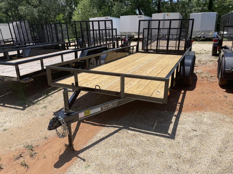 2023 Triple R 6.5x16 Black 4' Gate Tandem Axle Utility Trailer UJIHvE7h86wr