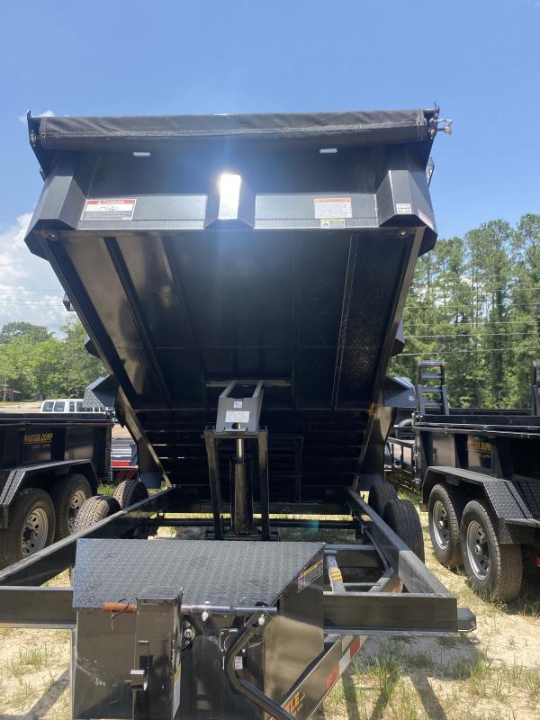 2022 Watchdog 7x14 Black HE Opption Tandem Axle Dump Trailer Stringer