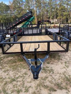 2022 Triple R 6 1/2x12+2 Pipe Top 3' Gate Black Tandem Axle Utility Trailer 2022 Triple R 6 1/2x12+2 Pipe Top 3' Gate Black Tandem Axle Utility Trailer