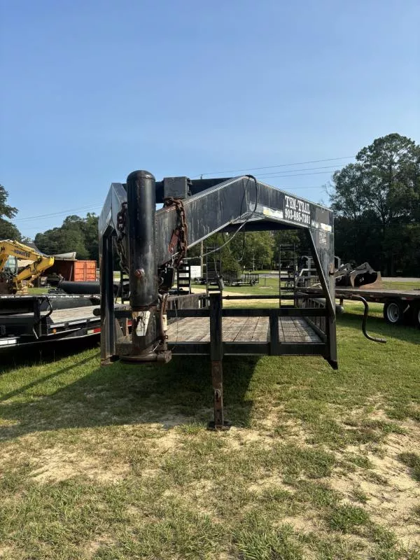 2006 Tem-Trail 20' Tandem Axle Gooseneck Equipment Trailer ZNuKp6w1seg0