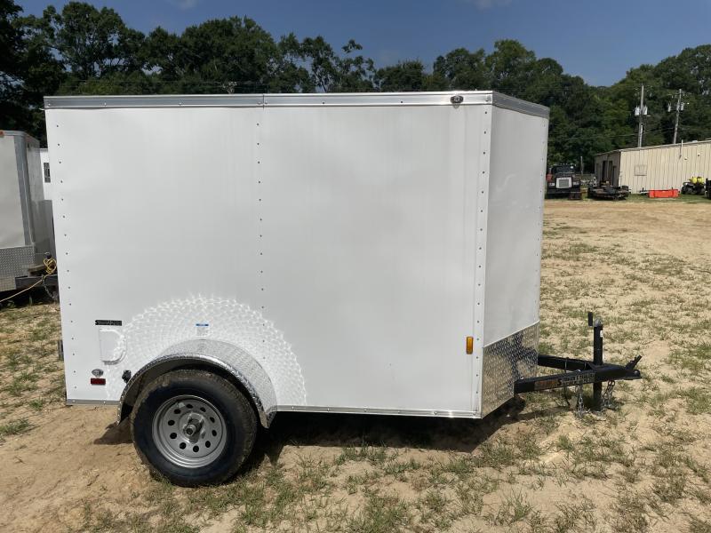 2022 Continental Cargo 5x8 White Double Door Single Axle Cargo / Enclosed Trailer 2022 Continental Cargo 5x8 White Double Door Single Axle Cargo / Enclosed Trailer