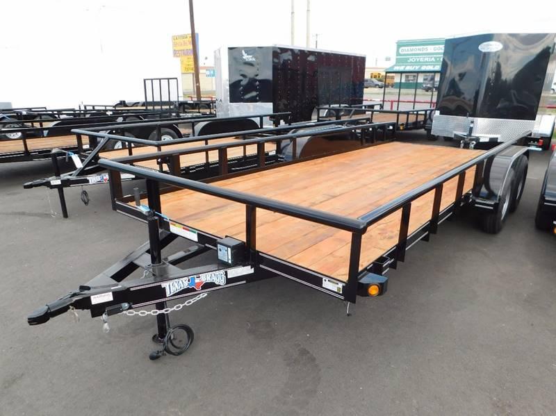 2023 Texas Bragg 18' Tandem Axle Pipetop Utility Trailer Dstsfo