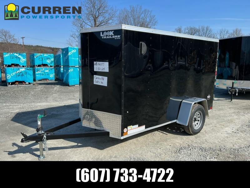 2024 Look Trailers 5x10 3K Cargo / Enclosed Trailer Ramp Door Curren