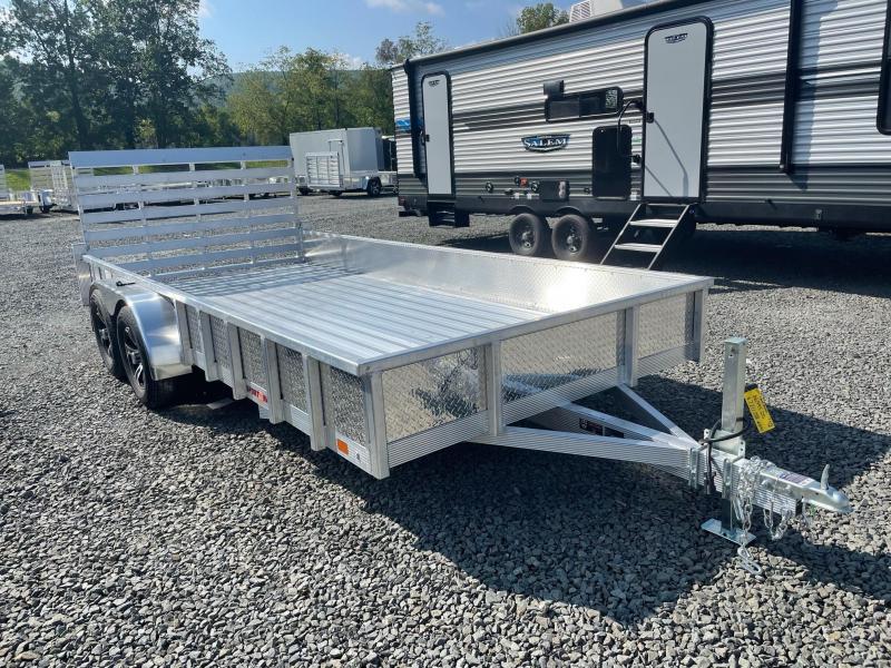 2022 SPORT HAVEN 7x16 7k Aluminum Tube Top Utility Trailer with ATP Sides - Aluminum Deck - Aluminum Wheels - AUT716TDS 2022 SPORT HAVEN 7x16 7k Aluminum Tube Top Utility Trailer with ATP Sides - Aluminum Deck - Aluminum Wheels - AUT716TDS