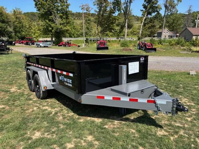 2026 BWISE 7X14 15.4K * LP * 3-WAY GATE *  DLP714DIIWP Dump Trailer