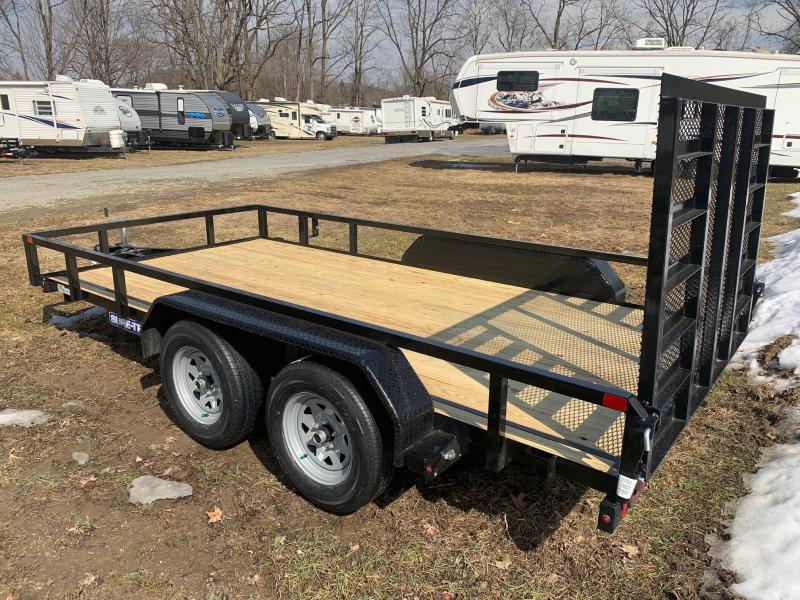 2021 SURETRAC 7x14 7k Tube Top Utility Trailer Spring Assist Ramp