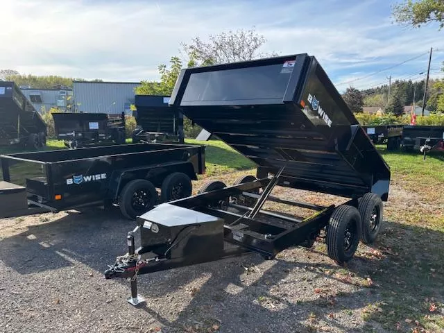 2026 BWISE 6X10 7K * LOW PROFILE * 1 PIECE GATE *  DTR610LP-7 Dump Trailer