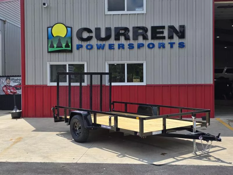 2026 Sure-Trac 7x12 3K Utility Trailer- Spare Tire Carrier- Setback Jack- Lay Flat Gate