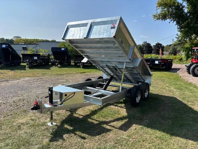 2026 BWISE 6X12 10K * GALVANIZED * LP * COMBO GATE * RAMPS *  DT612LP-LE-10-A-GALV Dump Trailer