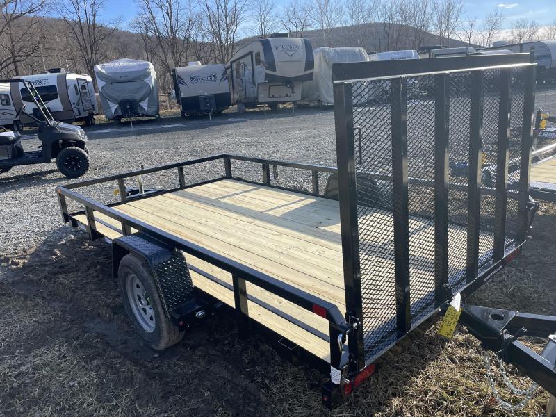 2022 SURETRAC 7x12 3k Tube Top Utility Trailer Setback Jack Reinforced Tongue Spring