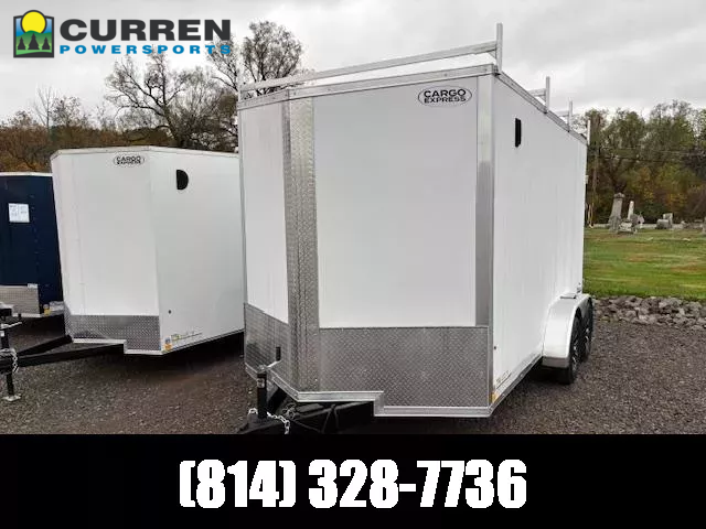 2025 Cargo Express 7X14 7K * 7FT INTERIOR * REAR DOUBLE DOOR * KE8414STSV-070 EX DLX Cargo / Enclosed Trailer