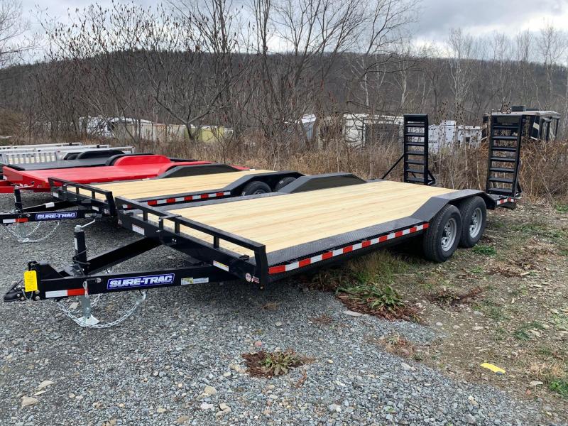 2021 SURE-TRAC 8.5x18+2 14k Full Width Drive Over Fender Equipment Trailer - ST10220FWET-B-140 2021 SURE-TRAC 8.5x18+2 14k Full Width Drive Over Fender Equipment Trailer - ST10220FWET-B-140