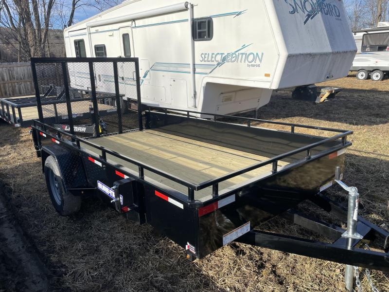 2021 SURETRAC 6x10 3k Tube Top Utility Trailer Spring Assist Ramp Spare Tire Mount