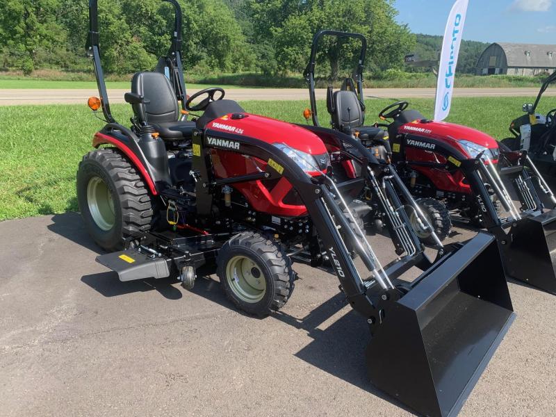 2021 YANMAR SA424 Tractor with FRONT LOADER and 60" MID MOUNT MOWER