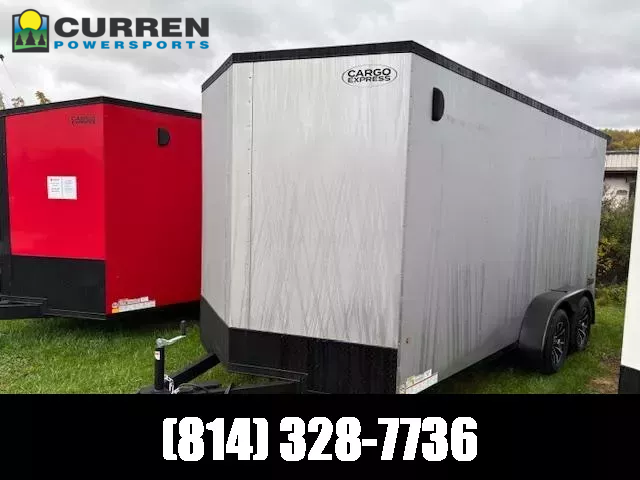 2026 Cargo Express 7X16 7K * RAMP * 7 FT INTERIOR * 4 D-RINGS *  KE8416STSV-070 EX DLX Cargo / Enclosed Trailer