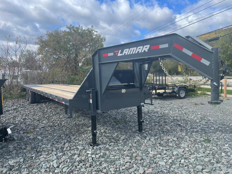 2021 LAMAR 8.5x36 (31+5) 24k Gooseneck Equipment Trailer - Rhino Ramps - Electric over Hydraulic Disk Brakes - 10k Drop Leg Jacks - Spare Tire - Pierced Beam Frame - 14 Ply Tires - FD02362B 2021 LAMAR 8.5x36 (31+5) 24k Gooseneck Equipment Trailer - Rhino Ramps - Electric over Hydraulic Disk Brakes - 10k Drop Leg Jacks - Spare Tire - Pierced Beam Frame - 14 Ply Tires - FD02362B