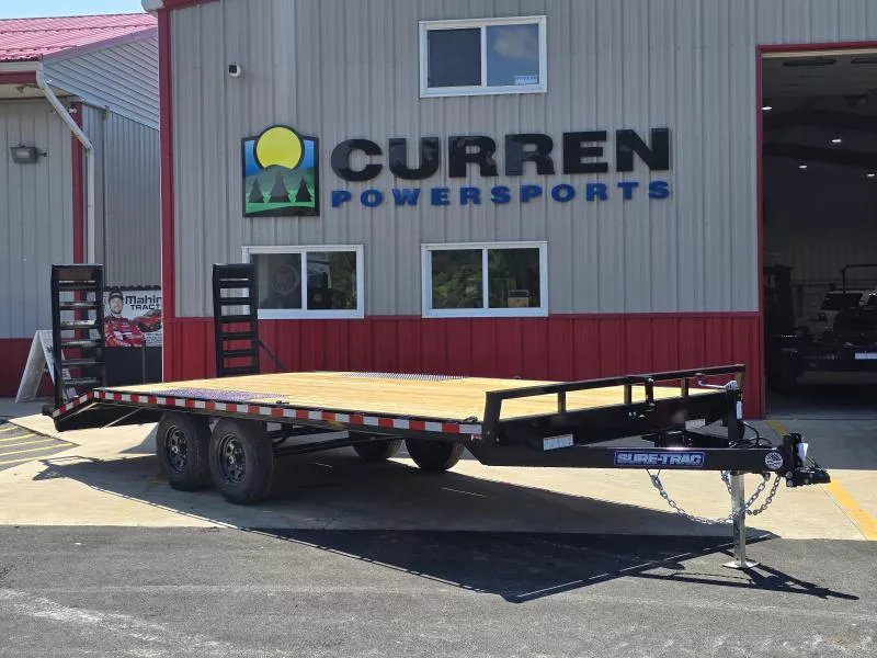 2026 Sure-Trac 8.5x17+3 10K Equipment Trailer- Adjustable Coupler- Drive Over Fenders- Contractor Gates- Spare Tire Carrier