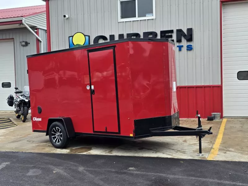 2025 Cargo Express 6x12 3K EX DLX Enclosed Trailer- Ramp Door- 6.5' Interior Height- Blackout Trim- Fold Down Stabilizer Jacks