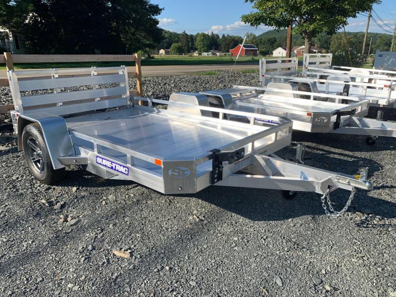 2021 SURETRAC 7x10 3k Aluminum Utility Trailer Aluminum Deck