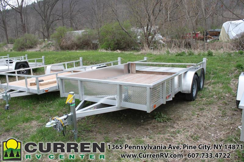 2020 SPORT HAVEN 7x14 7k Aluminum Utility Trailer with Diamond Plate