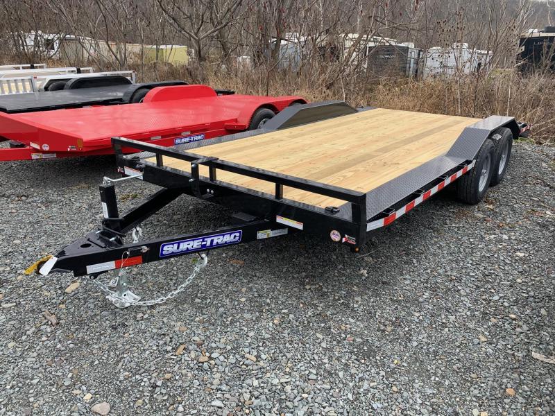 2021 SURE-TRAC 8.5x16+2 10k Full Width Drive Over Fender Equipment Trailer - ST10218FWET-B-100 2021 SURE-TRAC 8.5x16+2 10k Full Width Drive Over Fender Equipment Trailer - ST10218FWET-B-100
