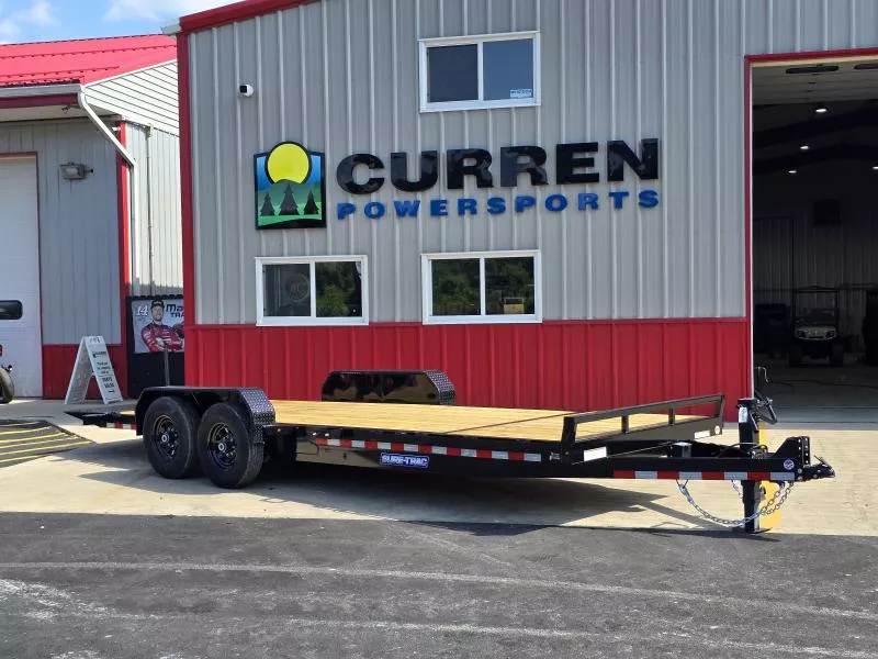 2026 Sure-Trac  7x18+4 14K Tilt Equipment Trailer- 4' Stationary Deck with 18' Tilt Deck- Adjustable Coupler- Gravity Tilt- Spare Tire Carrier