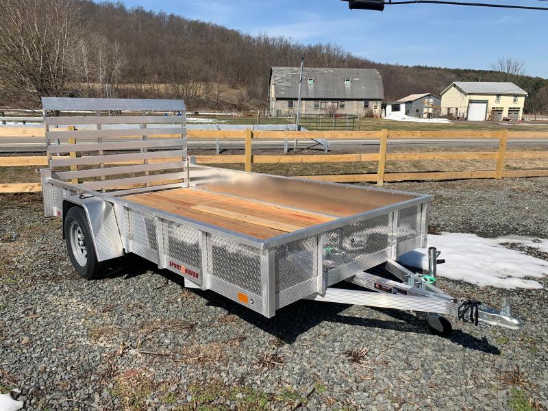 2021 SPORT HAVEN 6x12 Aluminum Utility Trailer Wood Deck Aluminum