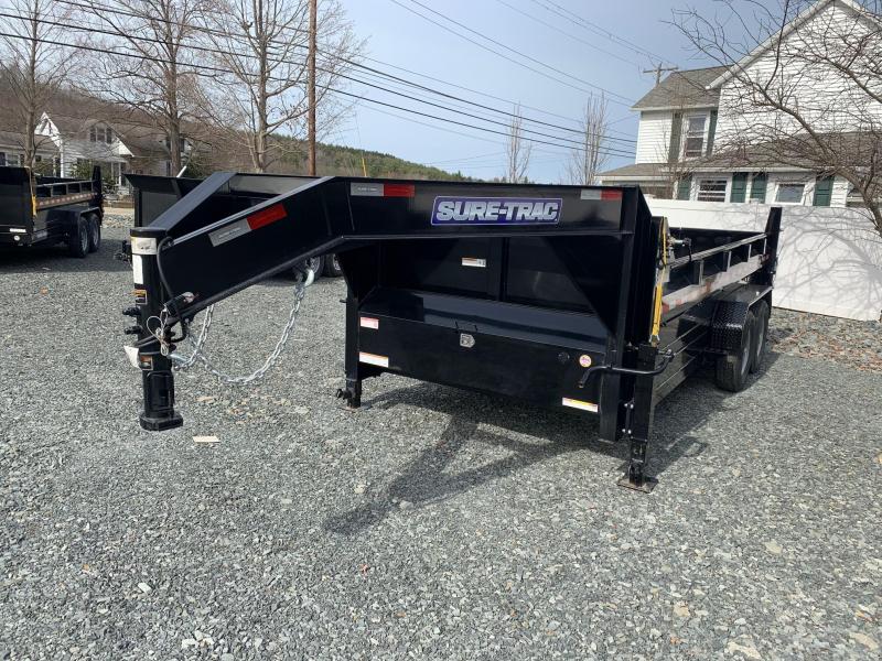 2021 SURETRAC 7x16 14k Gooseneck Dump Trailer Tarp Kit Scissor