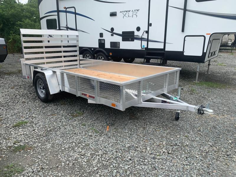 2021 SPORT HAVEN 6x12 Aluminum Utility Trailer with ATP Sides - AUT612S 2021 SPORT HAVEN 6x12 Aluminum Utility Trailer with ATP Sides - AUT612S