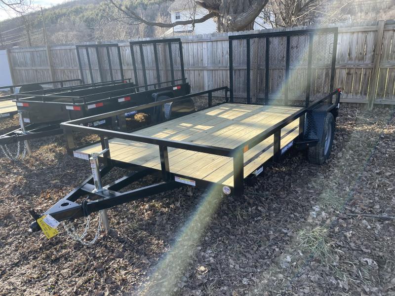 2022 SURETRAC 6x12 3k Tube Top Utility Trailer Setback Jack Reinforced Tongue Spring