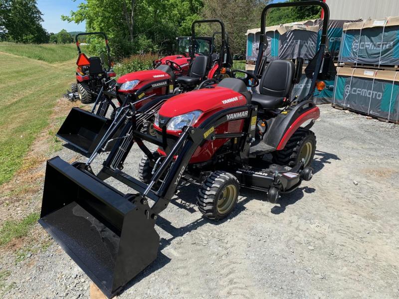 2020 YANMAR SA221 60" MID MOWER & FRONT LOADER 48" BUCKET - Tractor 2020 YANMAR SA221 60" MID MOWER & FRONT LOADER 48" BUCKET - Tractor