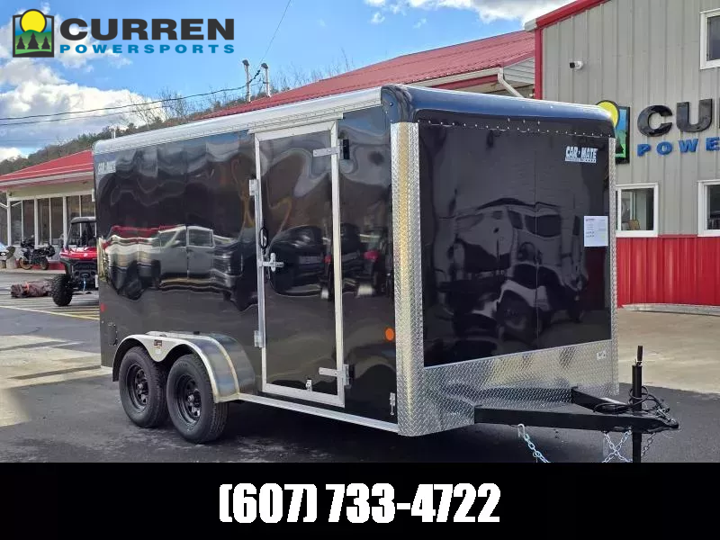 2026 Car Mate Trailers 7x14 7K Enclosed Trailer- Ramp Door- 6.5' Interior Height- 16" OC Roof Bows and Studs