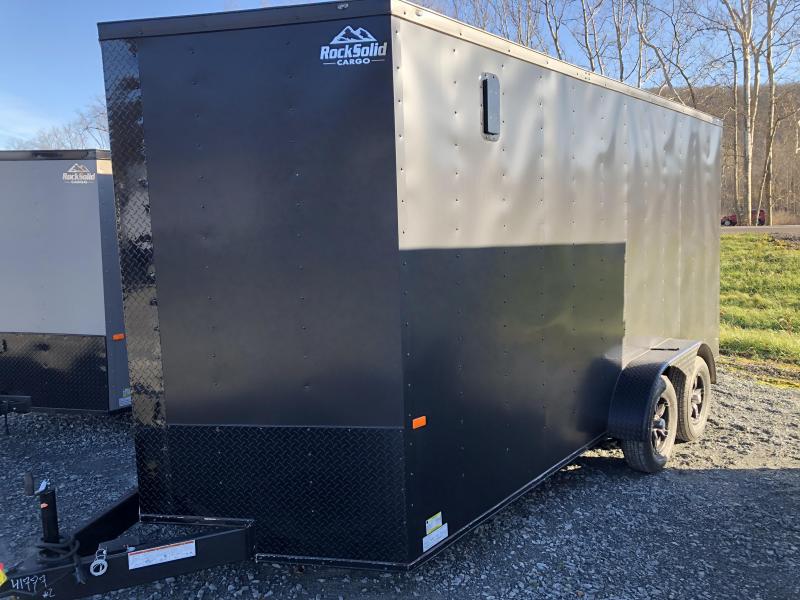 2022 ROCK SOLID 7X16 TA Cargo / Enclosed Trailer 7 ft Interior Height