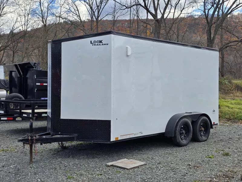 2023 Look Trailers 7x14 7K Enclosed Trailer- Ramp Door- 6.5' Interior Height- Blackout Trim