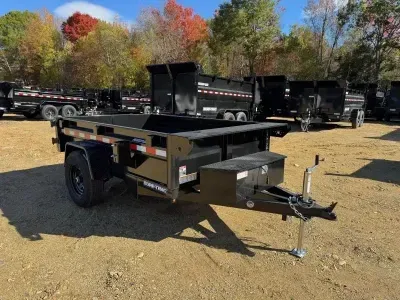 2027 Sure-Trac 5x8 Low Profile 5K Powder Coated Dump Trailer