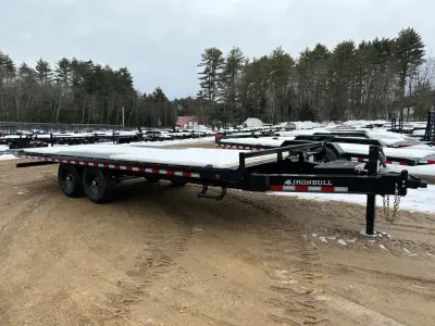 2027 Iron Bull 8.5x22 14K Deckover Tilt Equipment Trailer w/D-Rings